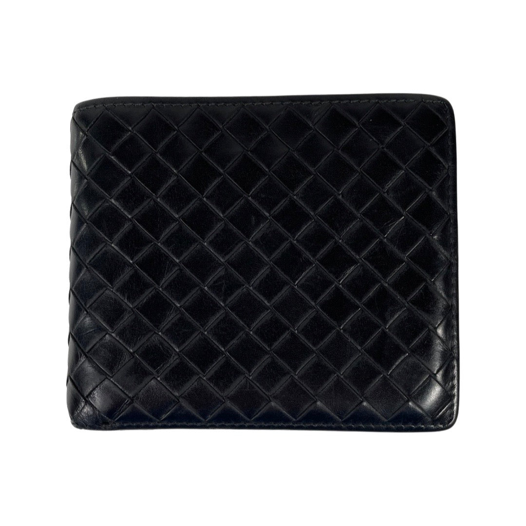 Bottega Veneta® Men's Intrecciato Bi-Fold Wallet in Black. Shop online now.