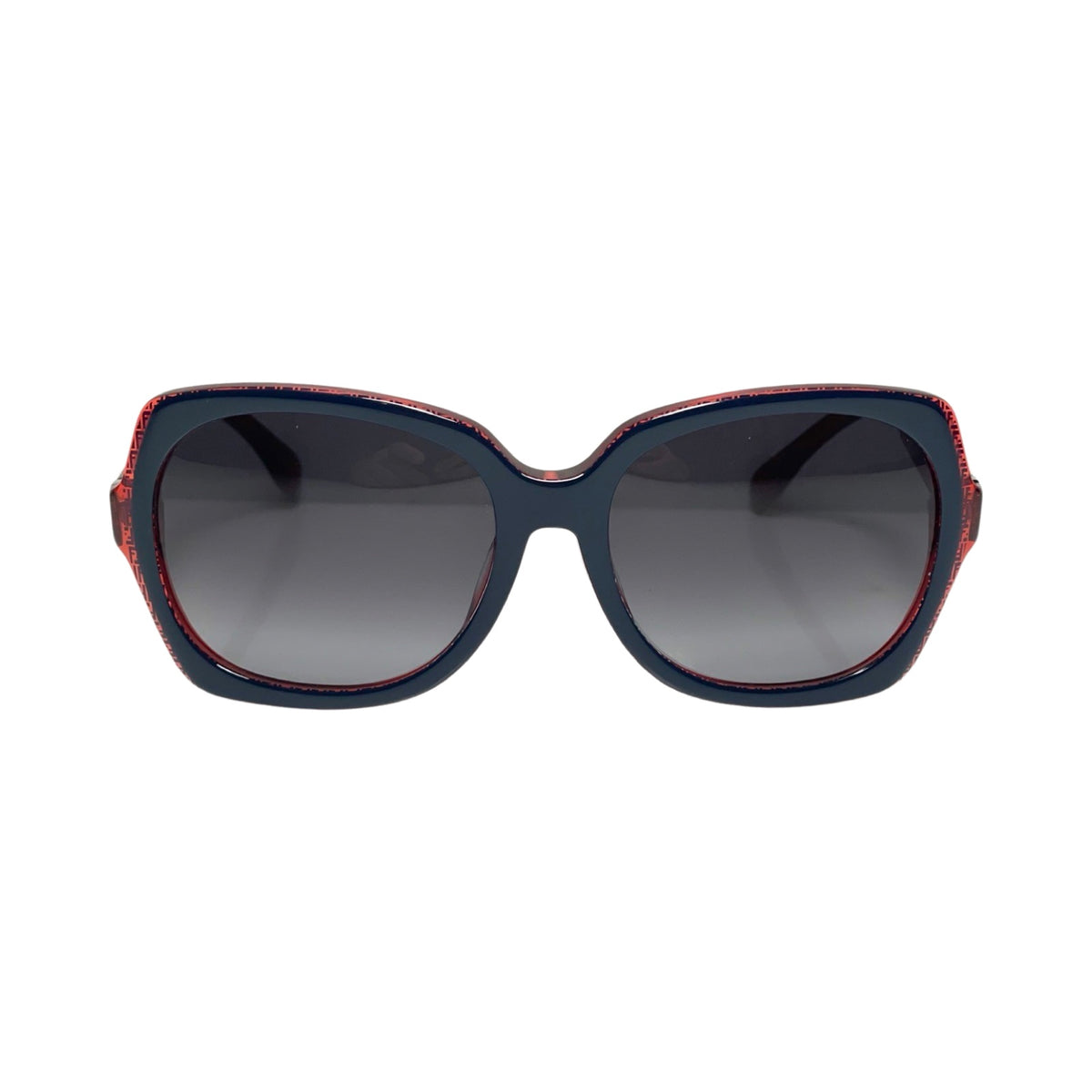 Fendi Oversized Logo Square Acetate & Metal Sunglasses