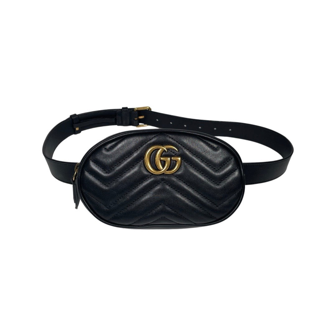 Gucci GG Marmont Belt Bag Matelasse Black