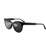 Bottega Veneta - Black Intrecciato Arm Sunglasses