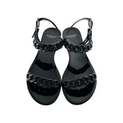 Givenchy - Black Rubber Chain Link Strappy Sandals