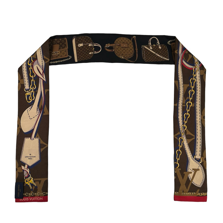 Louis Vuitton - Bandeau Monogram Silk Tribute To Marron