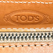 Tod's - Tan Structured Canvas & Leather Tote