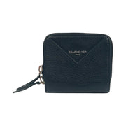 Balenciaga - Papier Black Leather Bifold Wallet