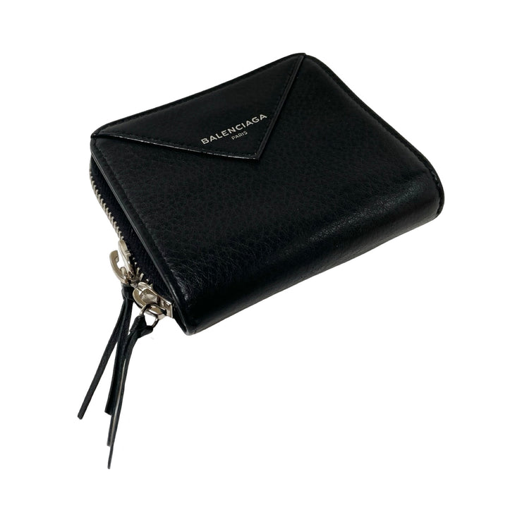 Balenciaga - Papier Black Leather Bifold Wallet