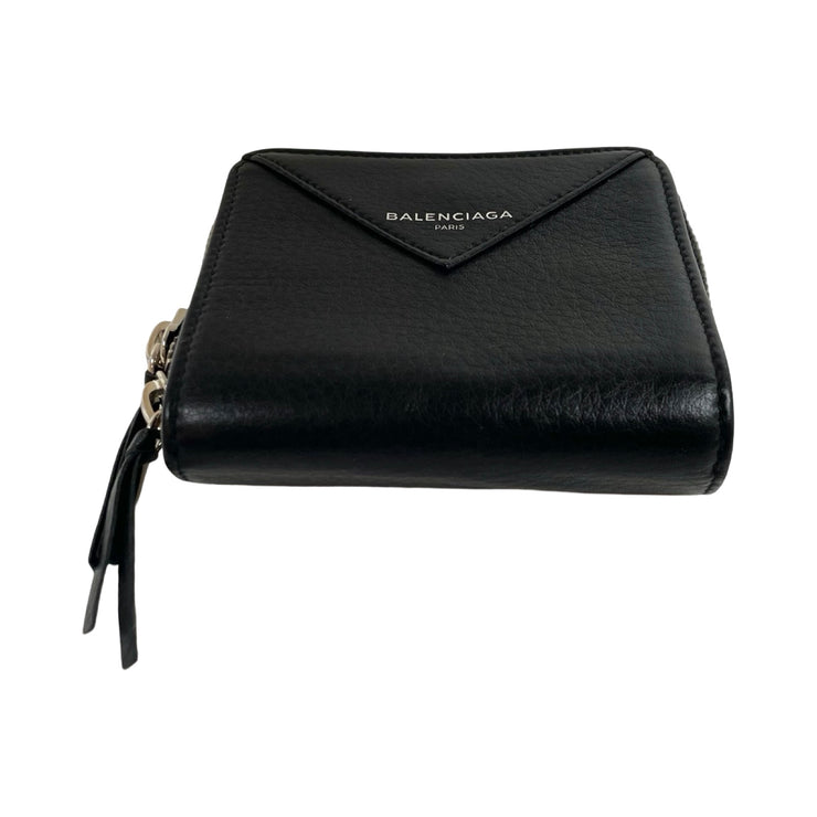 Balenciaga - Papier Black Leather Bifold Wallet