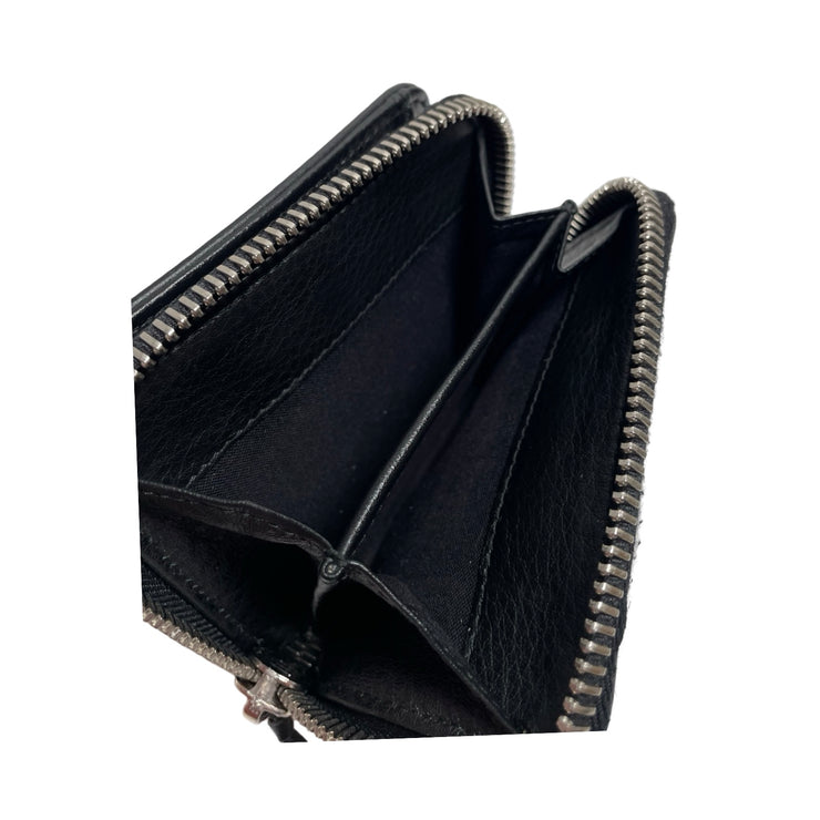 Balenciaga - Papier Black Leather Bifold Wallet