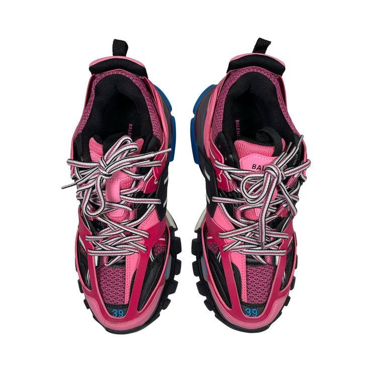 Balenciaga - Pink & Blue Track Trainer Womens Sneakers