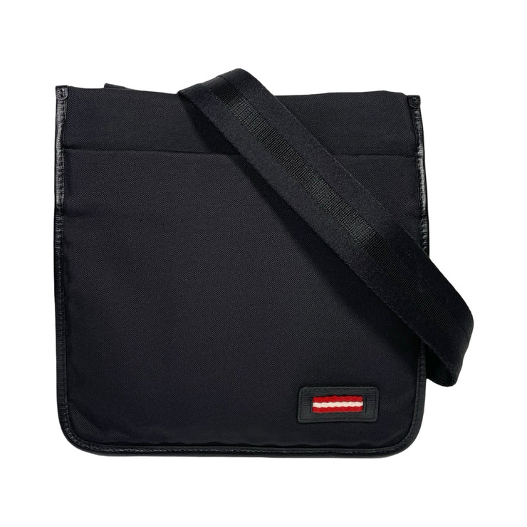 Bally - Black Canvas Crossbody Messenger Bag Unisex