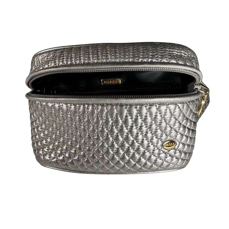 Bally - Quilted Silver Leather Waist Pouch
