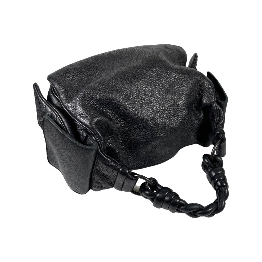 Bottega Veneta Black Large Intrecciato Campana Leather Hobo ref.145284 -  Joli Closet