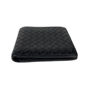 Bottega Veneta - Black Leather Intrecciato Mens Bifold Wallet