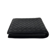 Bottega Veneta - Black Leather Intrecciato Mens Bifold Wallet