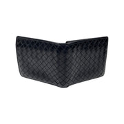 Bottega Veneta - Black Leather Intrecciato Mens Bifold Wallet