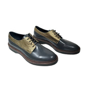 Brunello Cucinelli - Grey & Gold Women's Oxford Shoes