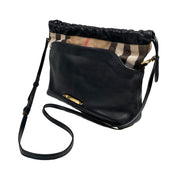 Burberry - Black Calfskin House Check Crossbody