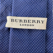 Burberry - Blue Polka Dot Equestrian Silk Tie