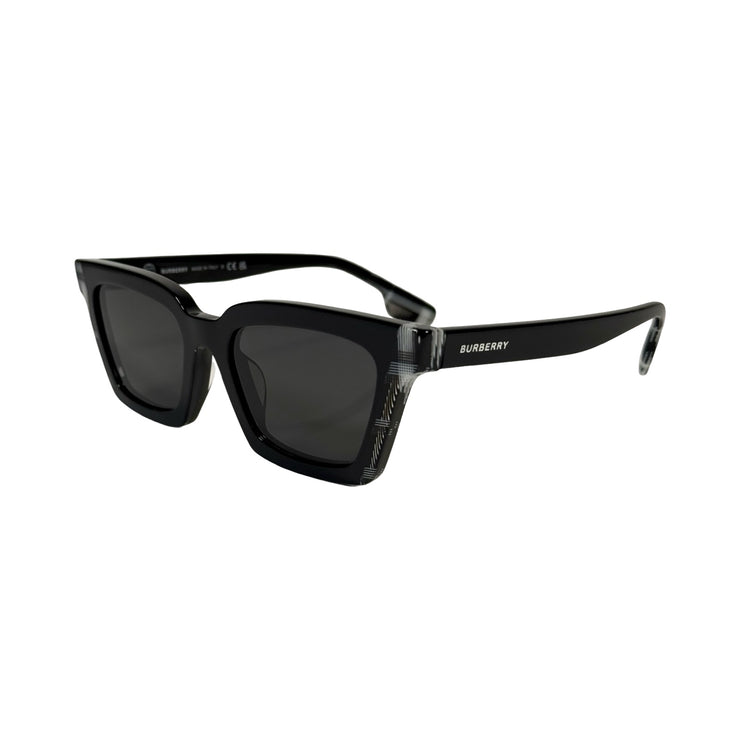 Burberry - Briar Black & White Check Sunglasses