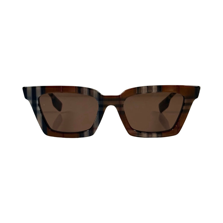 Burberry - Briar Brown House Check Sunglasses
