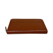 Burberry - Elmore Tan Pebbled Leather Long Zip Wallet