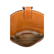 Burberry - Henham Canvas House Check Tan Leather Small Crossbody