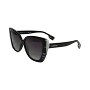 Burberry - Meryl Black & White Check Sunglasses