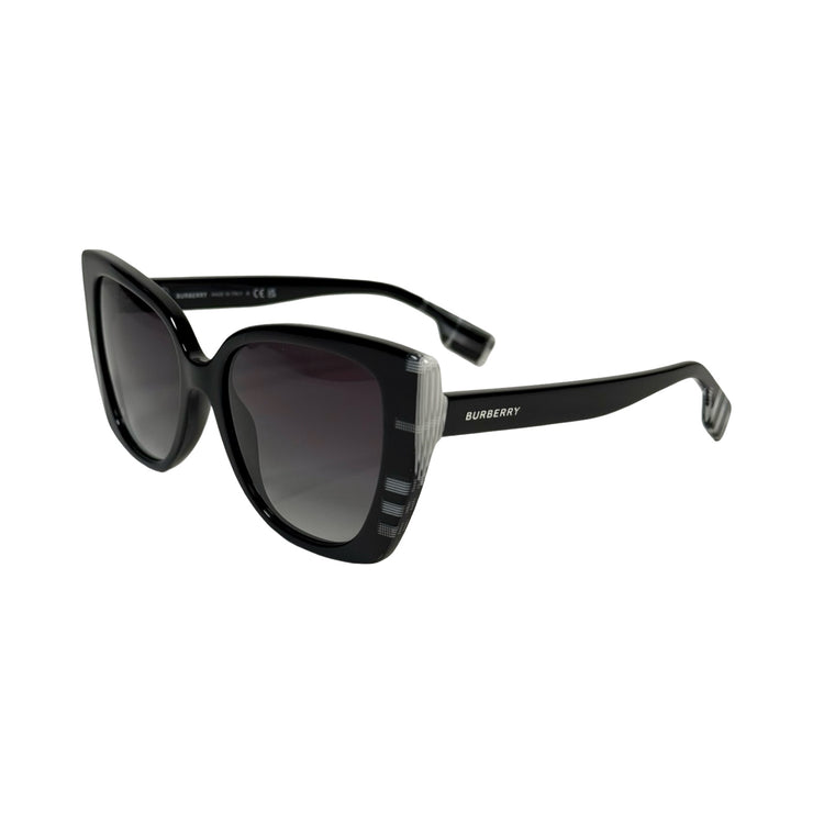Burberry - Meryl Black & White Check Sunglasses