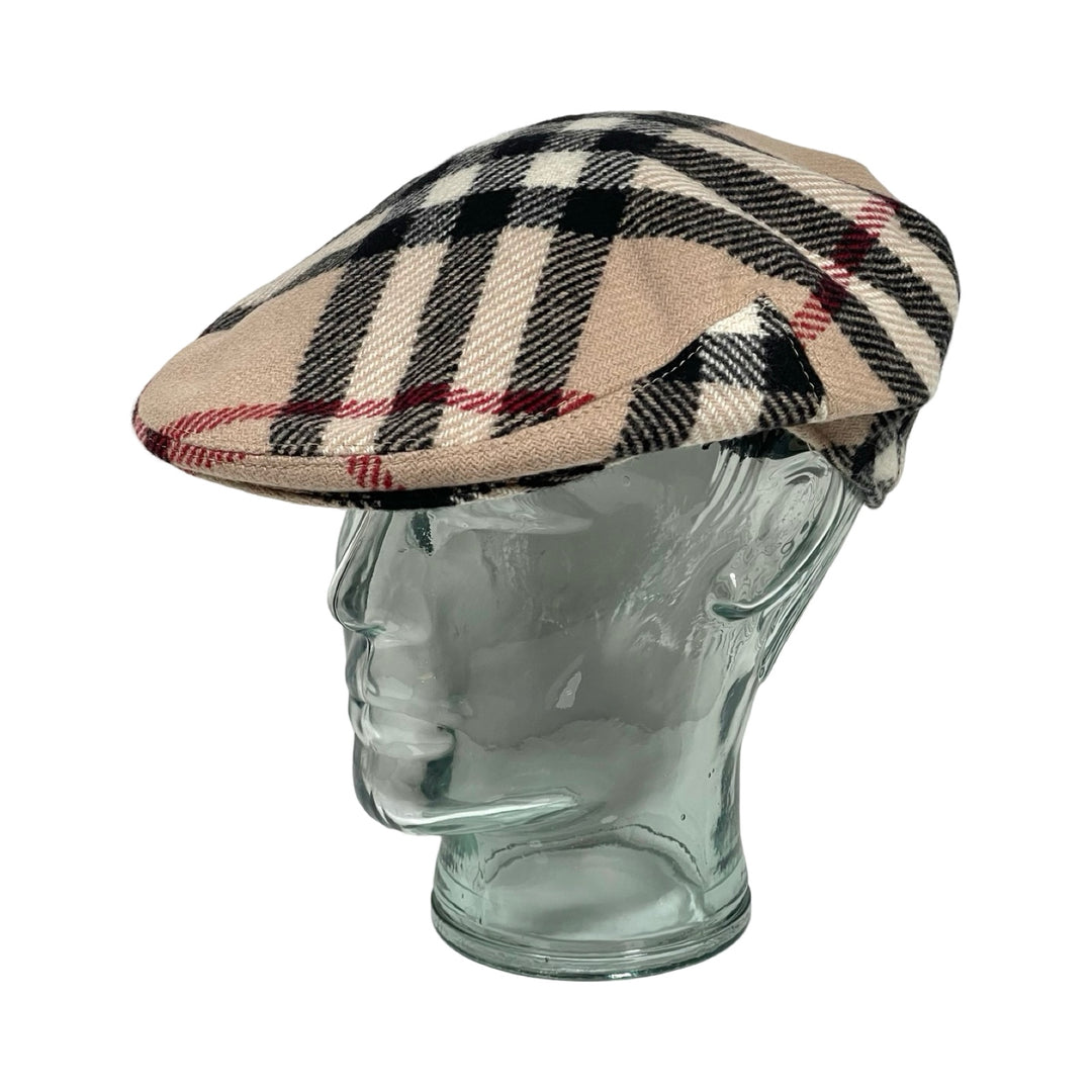 Burberry Nova Check Wool Cashmere Newsboy Hat FOMO