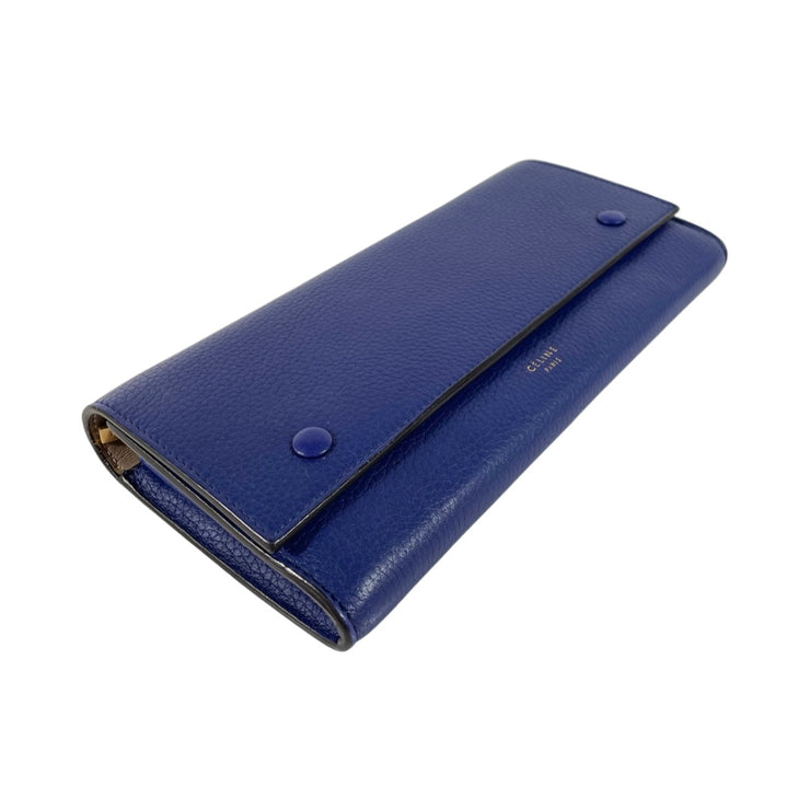 Celine - Blue Leather Continental Wallet