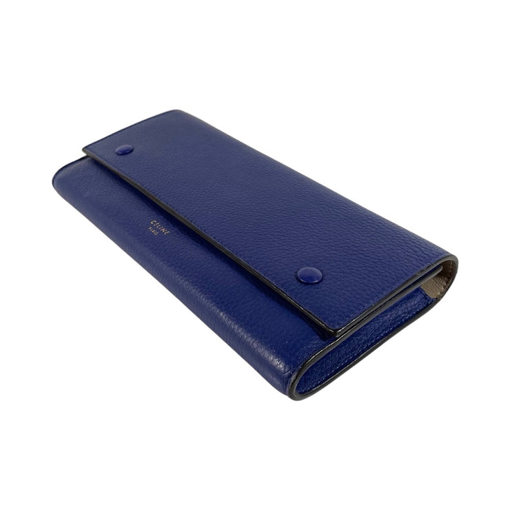 Celine - Blue Leather Continental Wallet