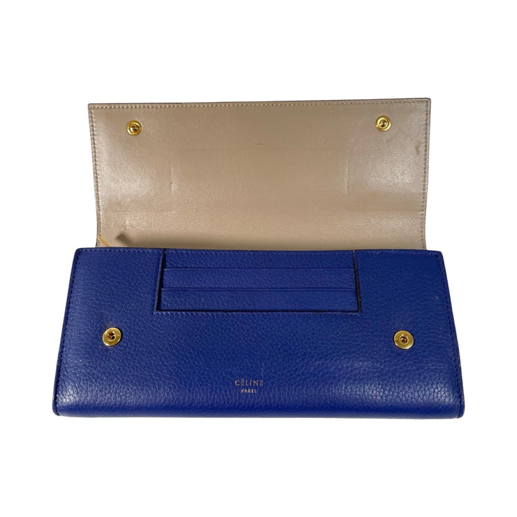 Celine - Blue Leather Continental Wallet