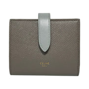 Celine - Small Strap Wallet In Bicolour Pebbled Calfskin