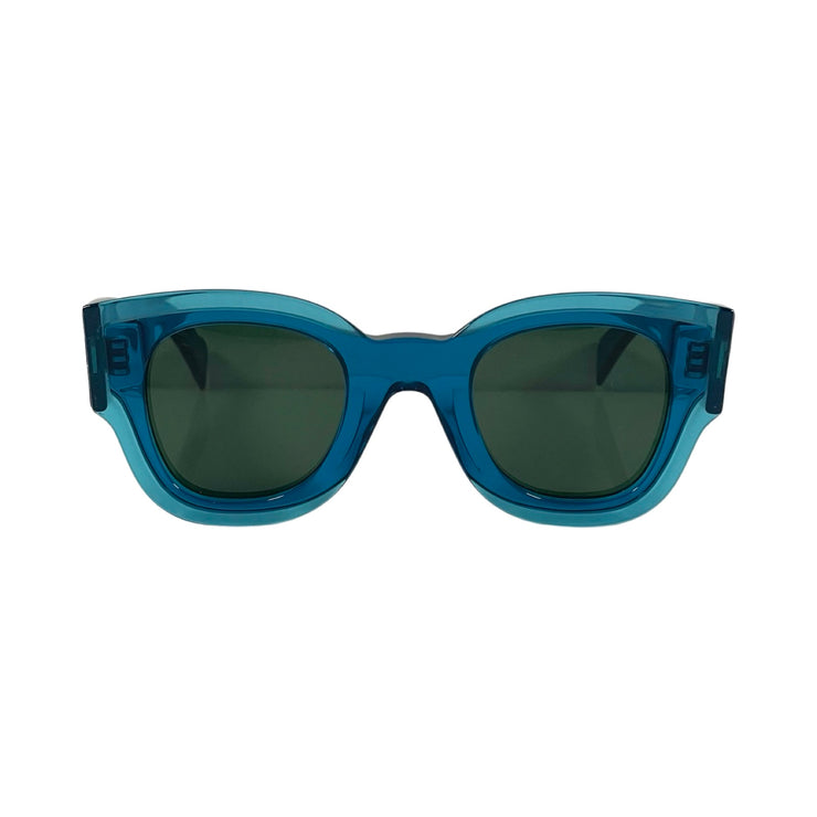 Celine - Zoe Petrol Blue Crystal Sunglasses