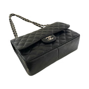 Chanel - CC Classic Jumbo Double Flap Black Caviar Leather