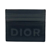 Christian Dior - Black Leather DIOR Stitch Card Case