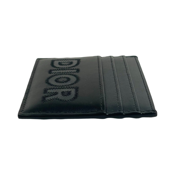 Christian Dior - Black Leather DIOR Stitch Card Case