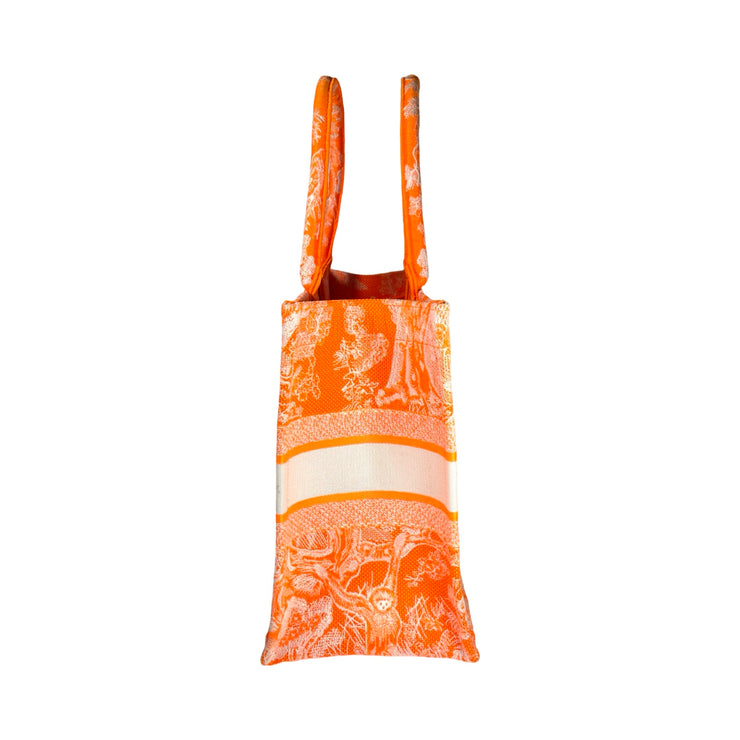 Christian Dior - Medium Dior Book Tote Orange Toile de Jouy