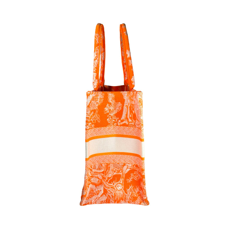 Christian Dior - Medium Dior Book Tote Orange Toile de Jouy