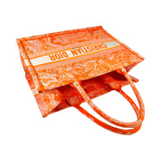 Christian Dior - Medium Dior Book Tote Orange Toile de Jouy