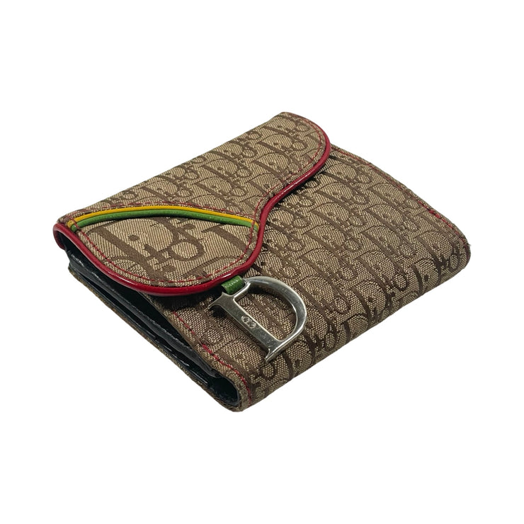 Christian Dior - Rasta Trotter Canvas Bifold Saddle Wallet