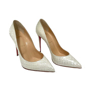 Christian Louboutin - Pigalle Follies 100 Patent Coquillage Ivory Pumps