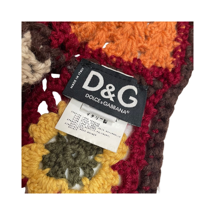 Dolce & Gabbana - Multicolor Crochet Scarf