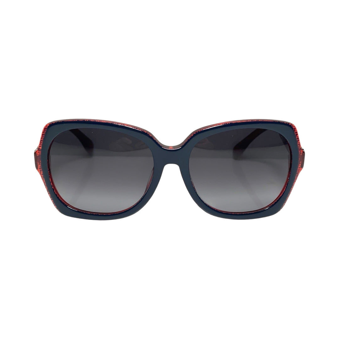 Sale Fendi Oversized Tinted Sunglasses Blue