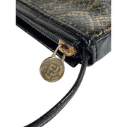 Fendi - Vintage Patent Embossed Python Shoulder Bag