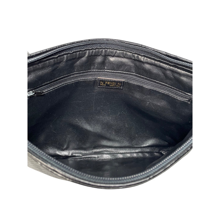 Fendi - Vintage Patent Embossed Python Shoulder Bag