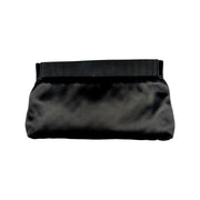 Salvatore Ferragamo - Black Satin Evening Bag w/ Strap