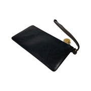 Givenchy - Black & Grey Leather Wristlet Zip Wallet