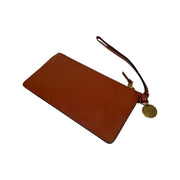 Givenchy - Chestnut Leather Wristlet Zip Wallet