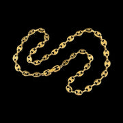 Givenchy - Vintage Gold Puffed Mariner Necklace w/GG Clasp