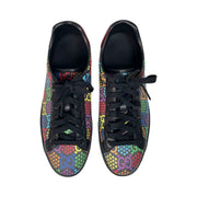 Gucci - Ace Mens GG Supreme Psychedelic Sneakers Black Multi